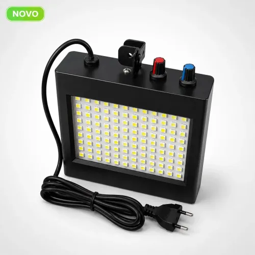 Luz Strobo LED 108 LEDs Durawell Efeito DJ Festa Profissional