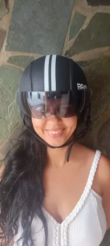 Capacete Coquinho com Viseira Fume