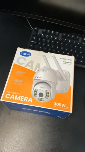 Câmera de Segurança Inova Wi-Fi 355° - Visão Noturna | MD-30164