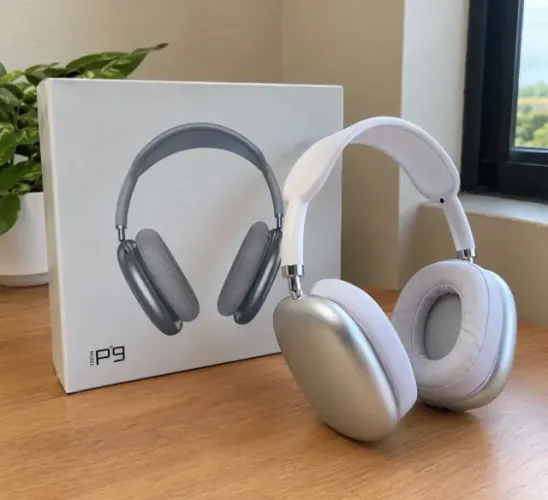 Fone Bluetooth P9 Prata - Headphone Sem Fio Wireless AJ-D24