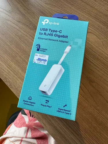 Adaptador USB Type C to RJ45 Gigabit