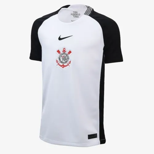 Camisa Corinthians I 25/26 Branca e Preta