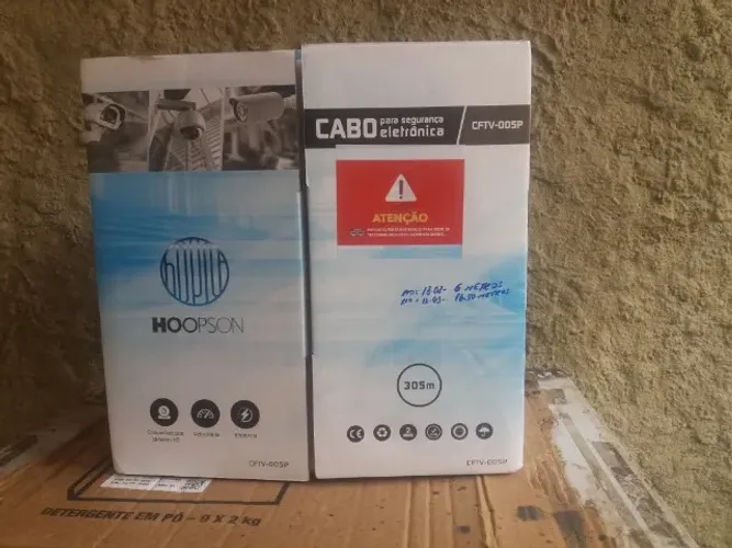 Cabo de Rede Cat5 com Conectores Rj 45 cripado. Só ligar a sua Rede
