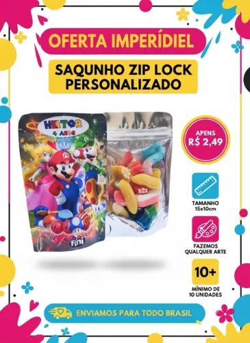 SACO ZIP LOCK PERSONALIZADO!
