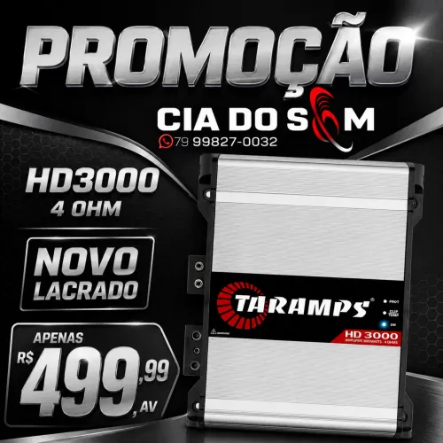 Taramps HD3000 novo lacrado
