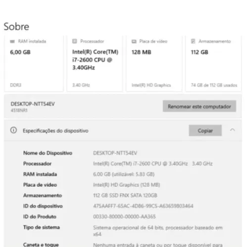 Dell OptiPlex i7 Revisado | SSD 120GB | 6GB RAM
