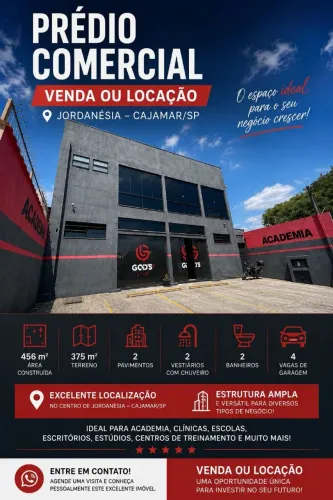 Prédio comercial para locação e venda em Jordanesia Cajamar