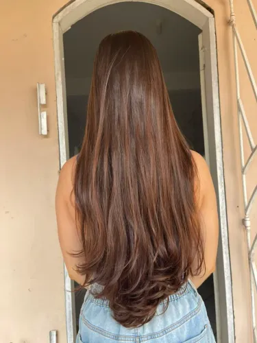 Vendo cabelo natural, liso e virgem. 35 cm. 100g 