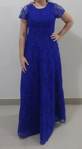 Vestido festa/ formatura/ madrinha Azul Bic