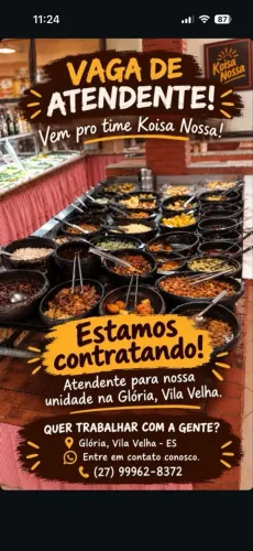 VAGA PARA ATENDENTE 