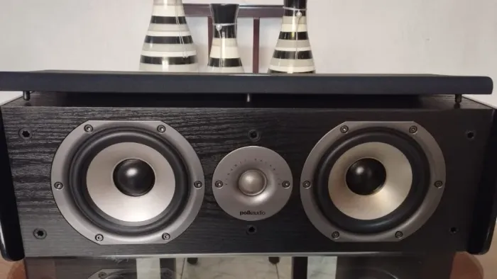 Caixa Central Polkaudio Cs10 Black 125 Watts 8 Ohms. Impecável
