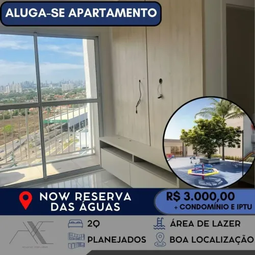 APARTAMENTO DE 2Q PARA ALUGAR EM FRENTE AO PASSEIO DAS ÁGUAS SHOPPING