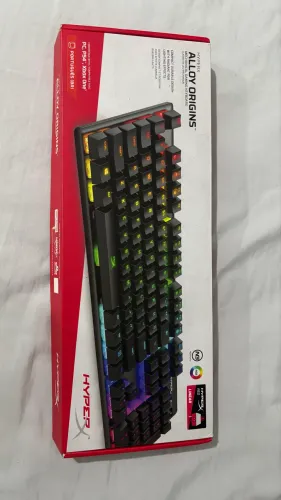 Teclado mecânico hayper x alloy origins mouse king cobra e mouse pad