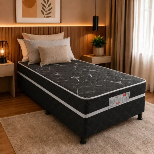 Cama de solteiro com colchão