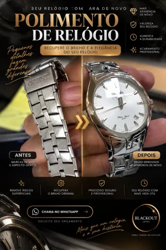 ? Seu Relógio Perdeu Aquele Brilho de Novo?