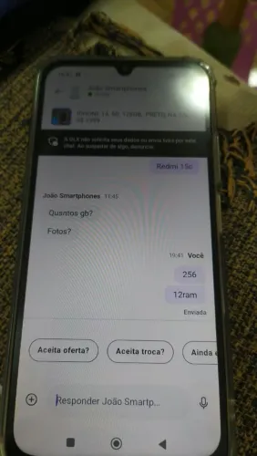 Celular 15c 256g 12ram