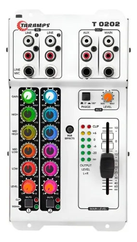 Mesa de som rgb taramps