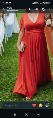 Vestido vermelho para casamento