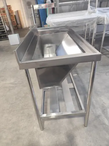 Pia Inox 0,90m Reforçada Chapa 20 Cuba 50x40 (Feita Sob Medida)