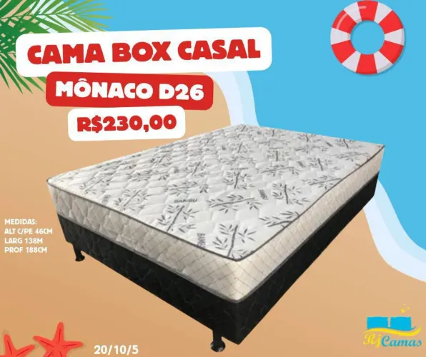 CAMA BOX CASAL MÔNACO D26