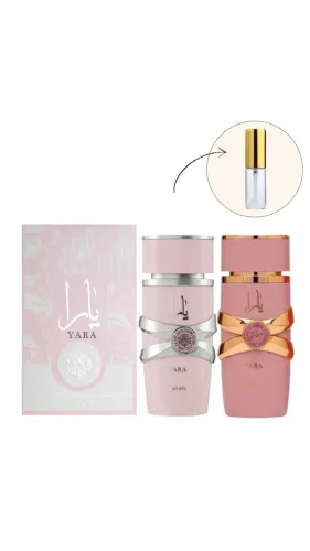 Perfume Árabe Yara Rose Yara Elixir original decants 