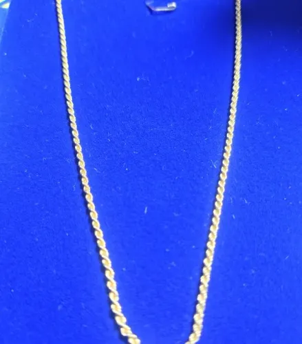 Cordão Cordão Ouro 18 Kilates Peso 3.20 Gramas 2 mm 42 Cm