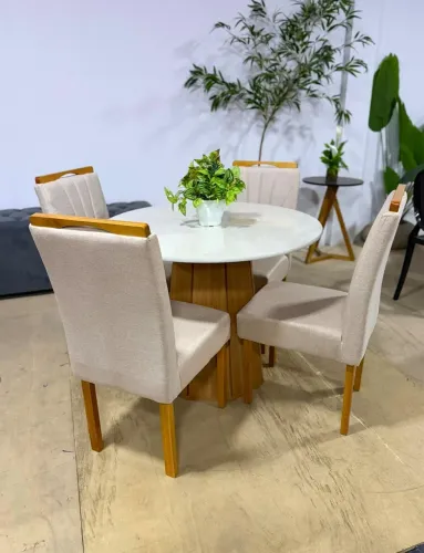 MESA DE JANTAR ASSUNÇÃO 4 CADEIRAS