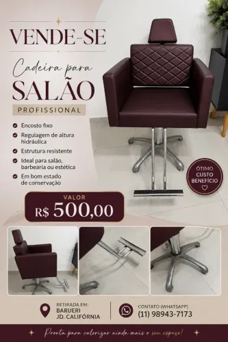 Cadeira salão beleza 