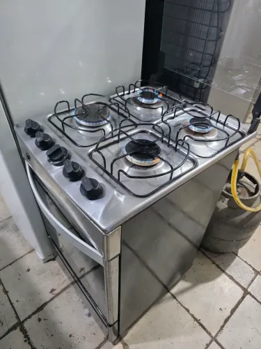 Fogão 4 bocas brastemp funcionando perfeitamente acendimento manual