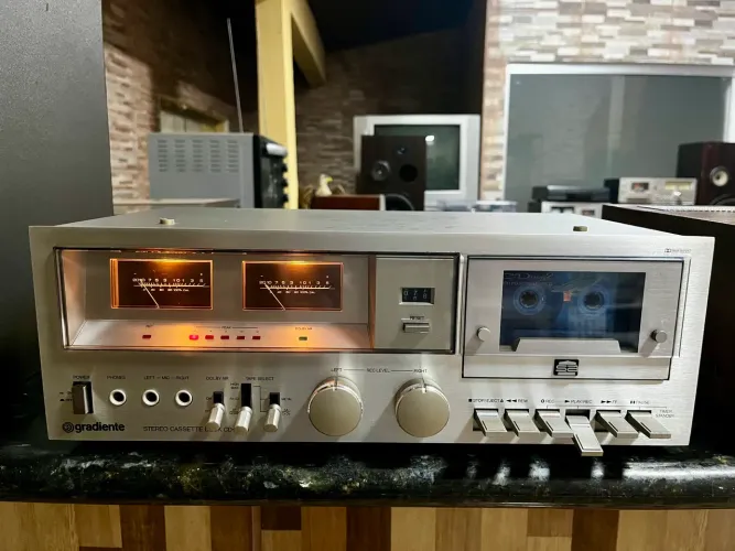 Gradiente Stereo Cassete Deck CD-3700 Lindíssimo e Revisado!! 