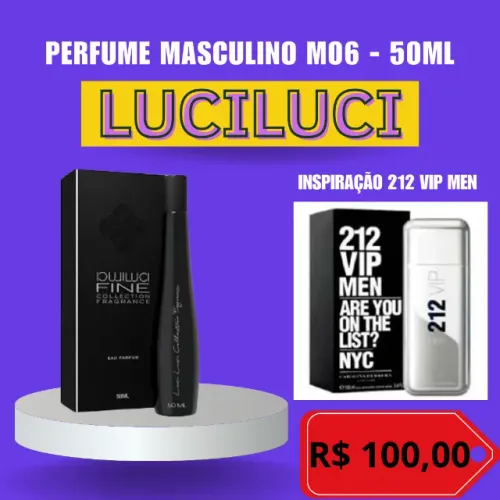 Perfume Masculino M06 - LuciLuci - 50 ml