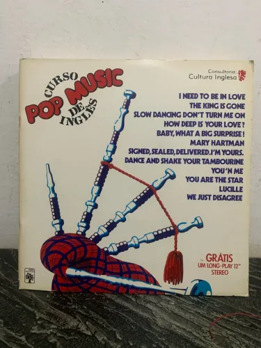 Disco vinil ?Pop Music? curso de inglês . Preço unitário