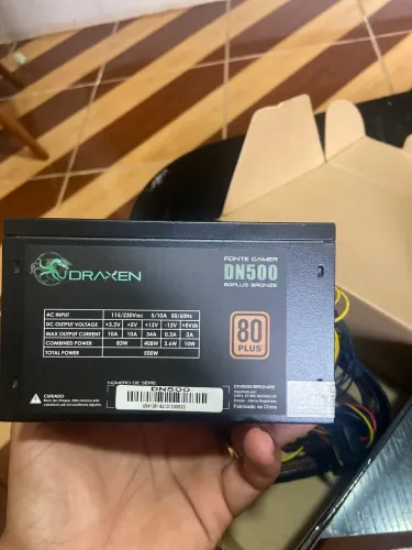Fonte 500w 80 plus bronze DRAXEN 