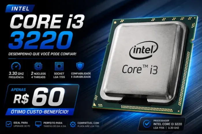Processador Intel Core I3 3220 Lga 1155 3.30 Ghz