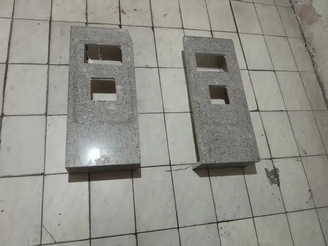 Bancada de marmore para pia de banheiro medida 80xpor 35