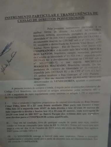 Vendo um terreno em Piabetá.