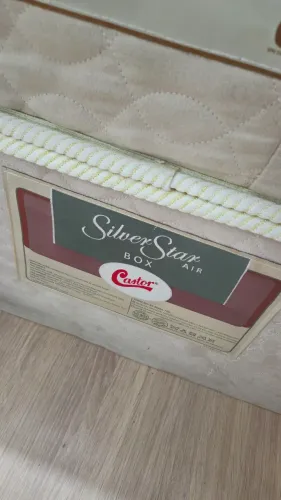 Cama box Castor Silver