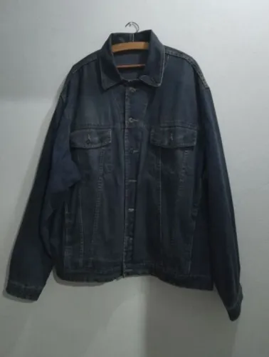 Jaqueta jeans masculina seven vintage oversized GG