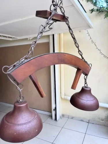 LUSTRE COLONIAL 2 LAMPADAS