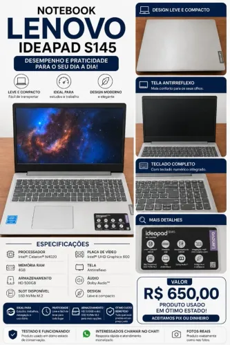 Notebook LENOVO