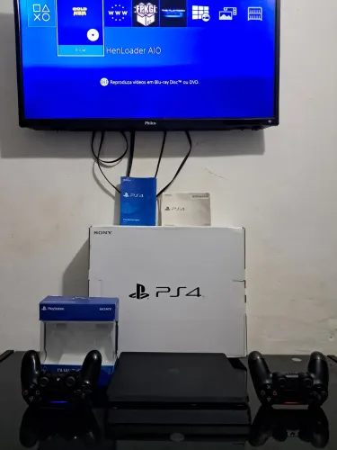 Ps4 Slim 1Tb Lacrado Desbloqueado com 2800 jogos