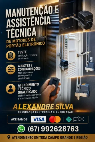 Manutenção e Assistência Técnica de Motores de Portão eletrônico 