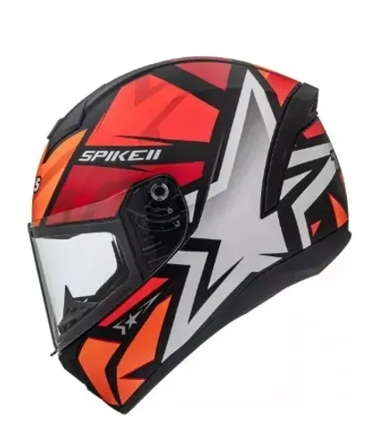 Capacete Fechado Peels Spike 2 1st Vermelho Premium