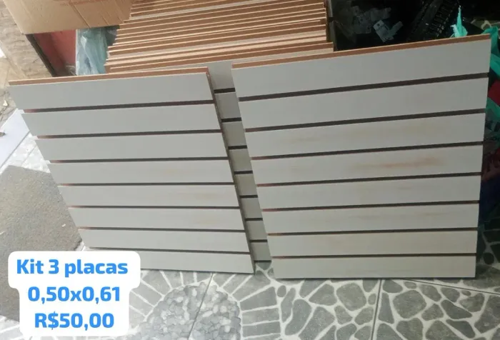 Kit 3 placas 0,50x0,61
