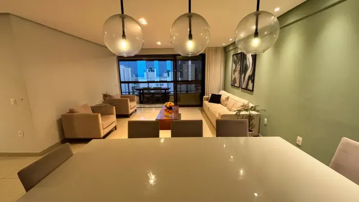 vendo belíssimo apartamento mobiliado alto padrão 4 suítes