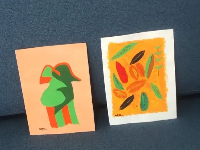 2 pinturas acrilicas