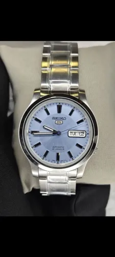 RELÓGIO SEIKO MASCULINO SNK791K1- ICE BLUE (SUNRAY) - RARÍSSIMO - NOVO CAIXA E DOCUMENTOS.