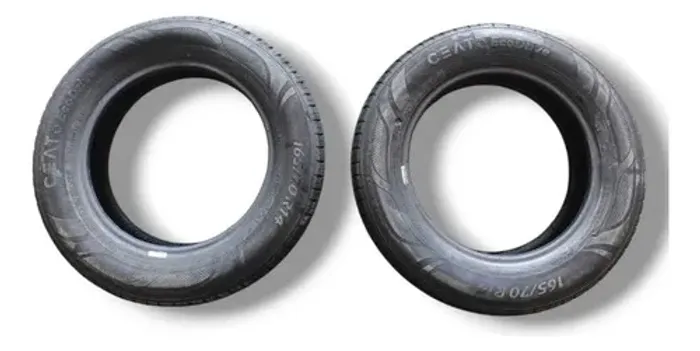 Par Pneu Ceat Ecodrive 165/70 R14 Usado A1