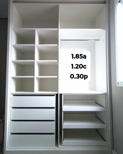 Closet planejado a pronta entrega 