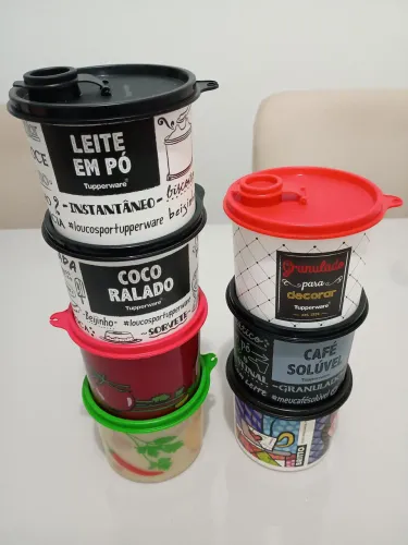 Tupperware redondinha Bistrô 500 ml 25,00 cada 